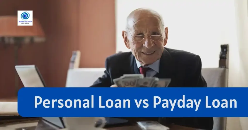 Personal Loan vs payday Loan Image By Bravima Solution Team