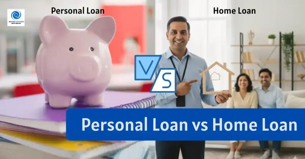 Personal Loan vs Home Loan - Bravima Solution